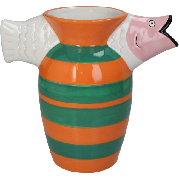 Vase FISH in bunt aus Dolomit