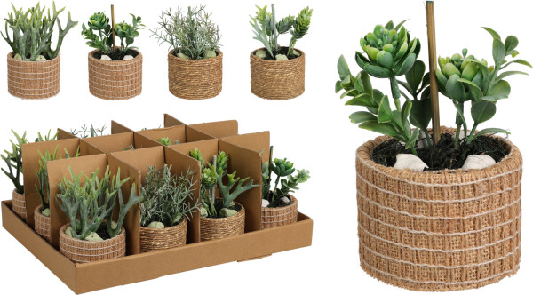 Kunstpflanze BONSAI in natur aus Polypropylen