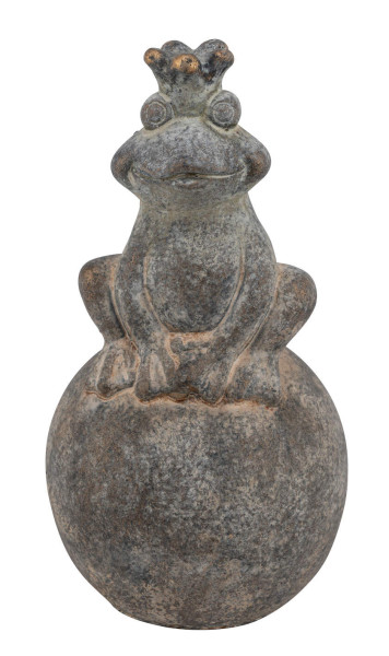 Figur FROSCH in grau aus Zement