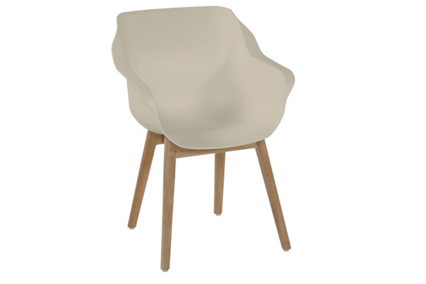 Gartenstuhl SOPHIE in beige aus Kunststoff