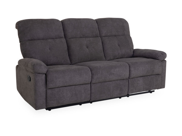 Sofa 3 Sitzer FM-3255-3 in dunkelgrau aus Stoff