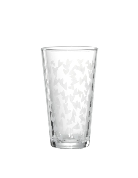 Longdrinkglas HAPPY in klar aus Glas