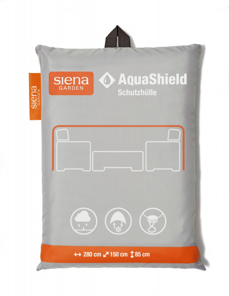 Schutzhülle SIENA GARDEN AquaShield in grau aus Polyester