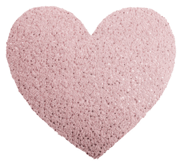 Kissen HERZ CEYSTAL in rose aus Polyester