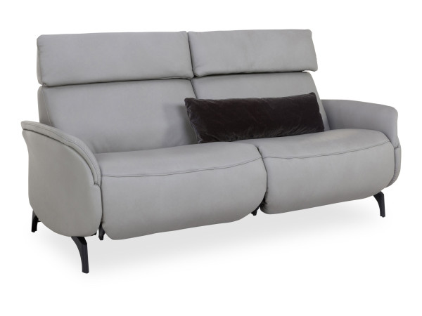 Sofa 3 Sitzer himolla 4171 in grau aus Leder