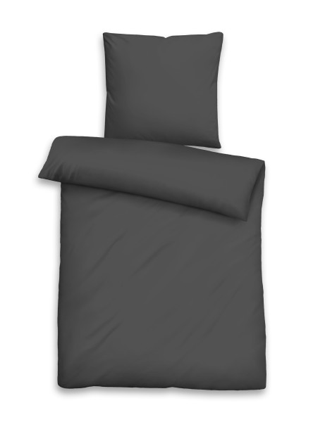 Bettwäsche TENCEL titanium in titanfarben aus Lyocell