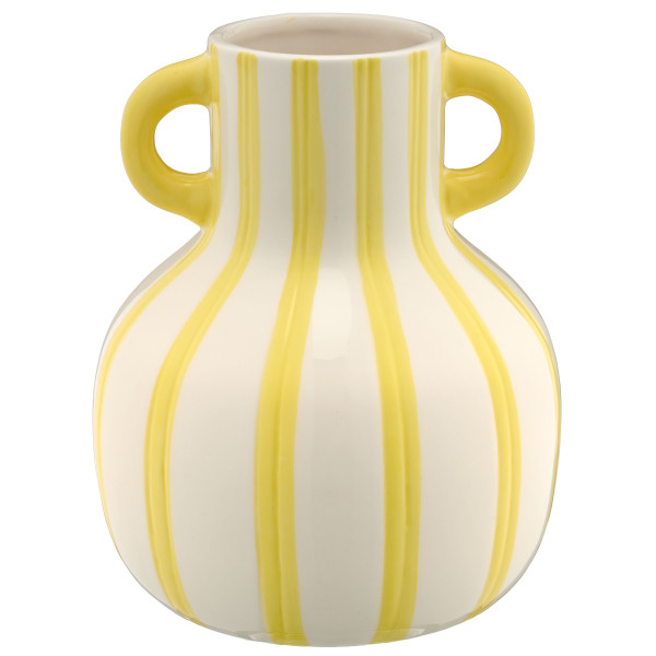 Vase MIAMI in limonengrün aus Keramik