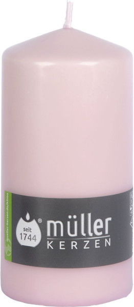 Stumpenkerze ROSA in rose aus Wachs