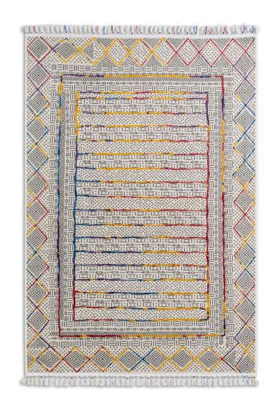 Teppich JESI in mehrfarbig aus Polyester