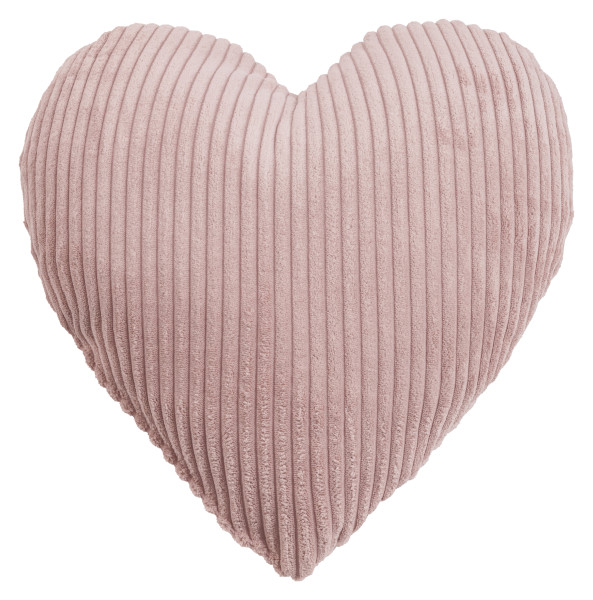 Kissen SHARA HERZ rose in rose aus Polyester