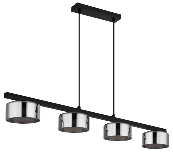 Hängeleuchte HIGGINS in schwarz aus Metall