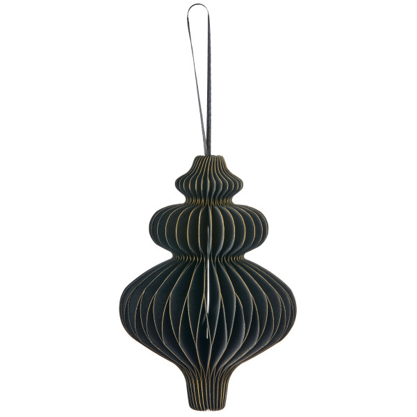 Christbaumschmuck Hänger ORNAMENT in schwarz aus Papier
