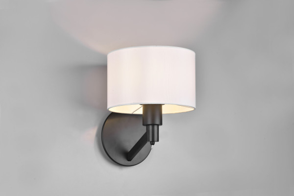 Wandleuchte CASSIO in schwarz aus Metall