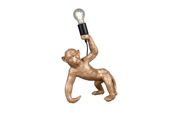 Tischleuchte BOBO in goldfarben aus Kunststoff