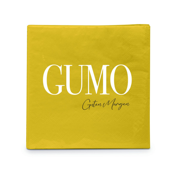 Servietten DESIGN@HOME GUMO in gelb aus Papier