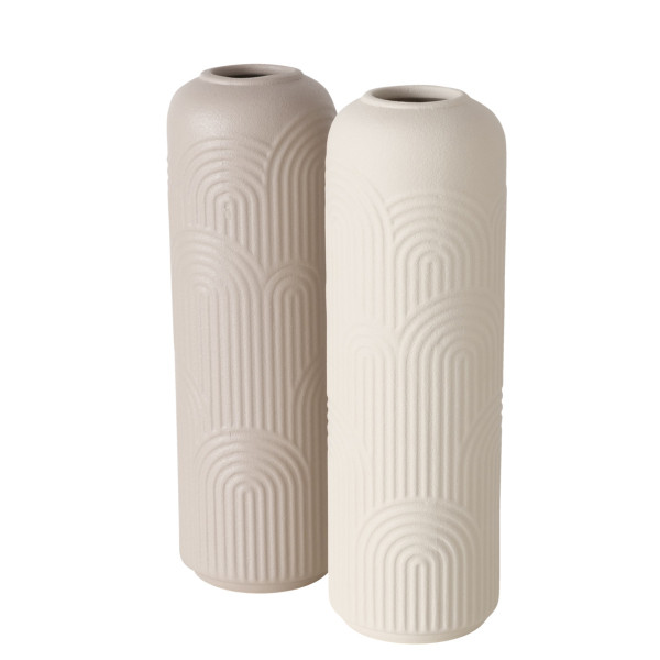 Vase ALIETTE in braun aus Keramik