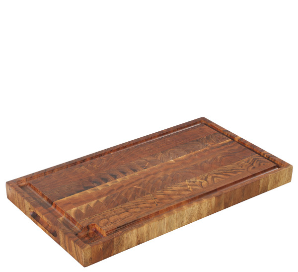 Hackblock ZASSENHAUS in braun aus Holz