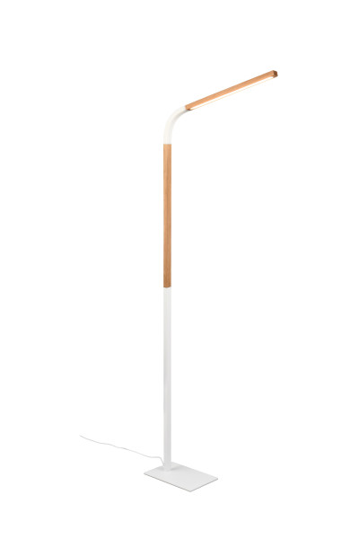 Stehleuchte NORRIS LED in weiß aus Materialmix