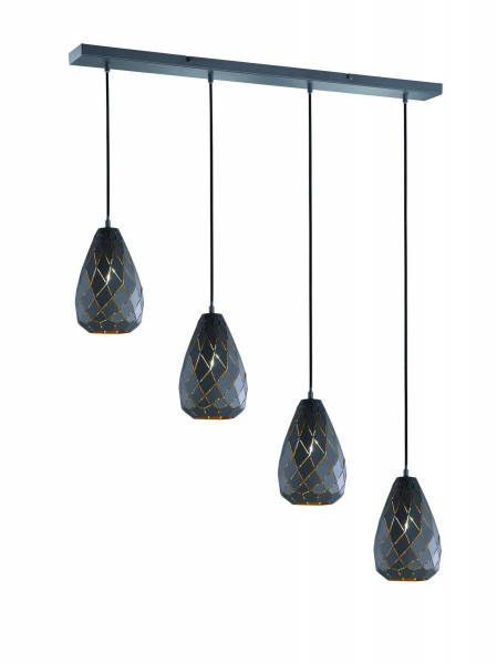 Pendelleuchte ONYX in anthrazit aus Metall