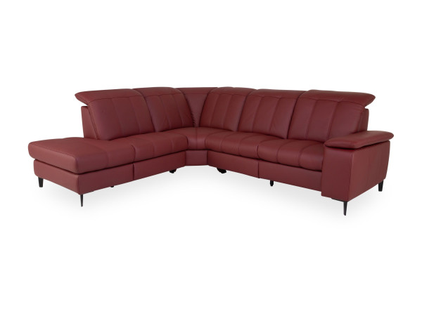 Polsterecke Elastoform SAPHIRA in MERLOT aus Leder