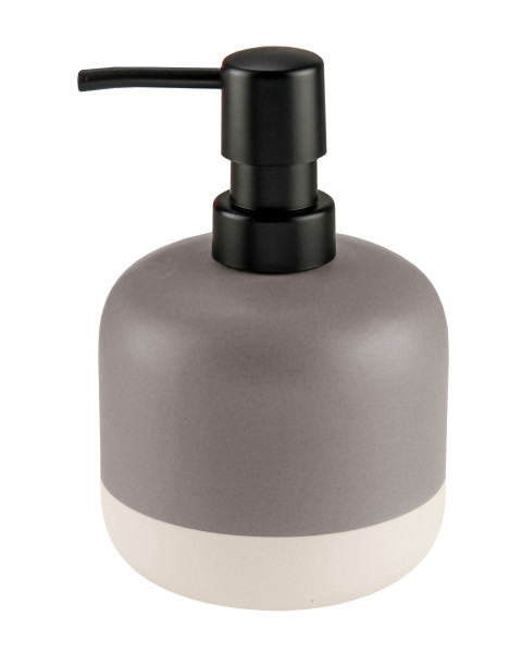 Seifenspender LUNELLA in silbergrau aus Dolomit
