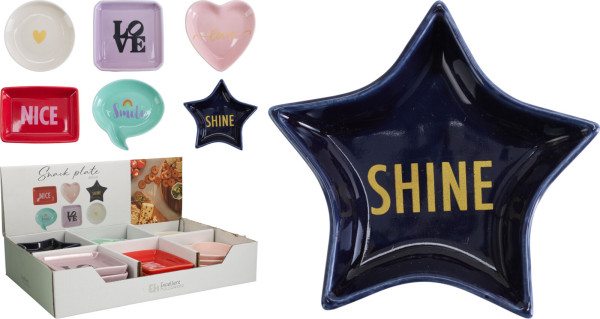 Dipschale FUNNY in mehrfarbig aus Porzellan