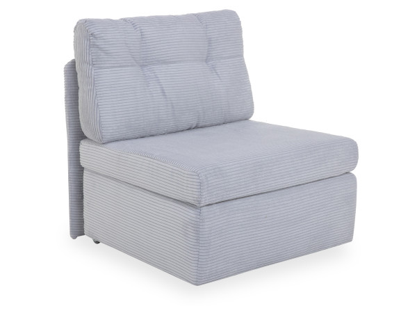 Schlafsofa HARPER JESI in hellgrau aus Stoff