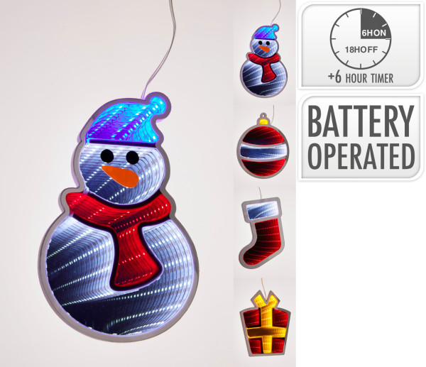 Dekohänger LED infinity in mehrfarbig aus Polyvinyl