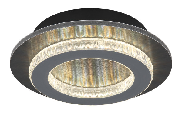 Deckenleuchte ROMEO LED in schwarz aus Materialmix