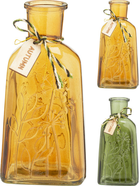 Vase in mehrfarbig aus Glas