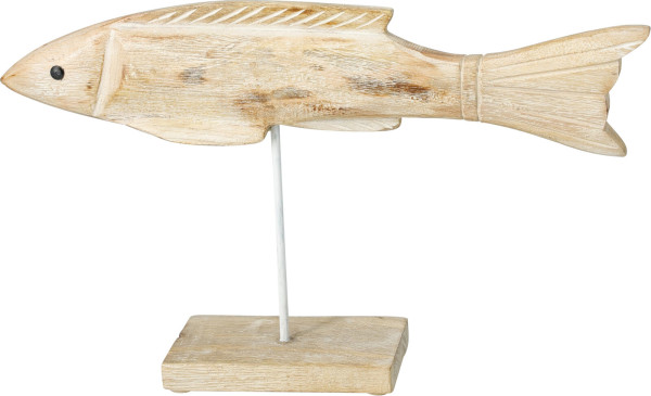 Aufsteller FISCH in natur aus Mango