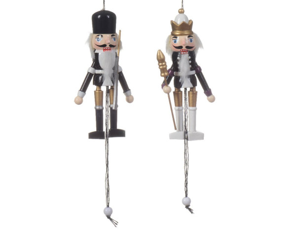 Christbaumschmuck Hänger NUSSKNACKER in mehrfarbig aus Holz