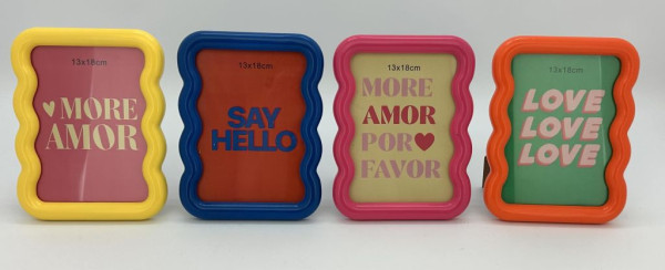 Fotorahmen WAVE in mehrfarbig aus Kunststoff