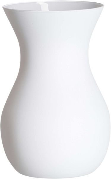 Vase ANNALENA weiß in weiß aus Glas