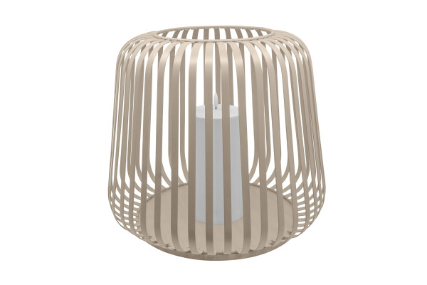 Laterne SOLAR COTTAGE METAL in sand aus Metall