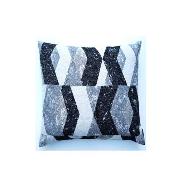 Kissen LACADO in schwarz aus Mischgewebe