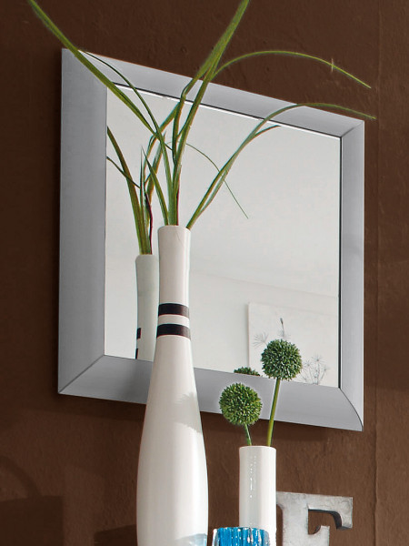 Spiegel MONDO ENTRY in Alu aus Dekor