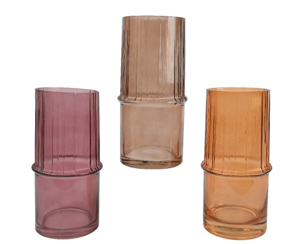 Vase COLORI in mehrfarbig aus Glas