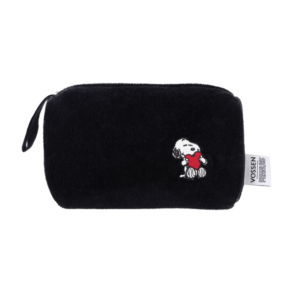 Kosmetiktasche SWEET SNOOPY in schwarz aus Baumwolle