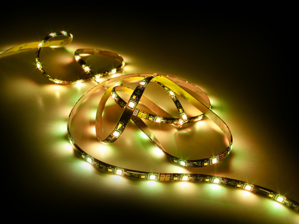 Lichtband RUSH LED in schwarz aus Kunststoff