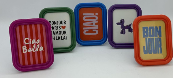 Fotorahmen FUNNY in mehrfarbig aus Kunststoff