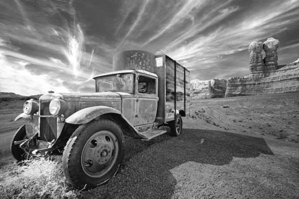 Akustikbild OLDTIMER aus Materialmix