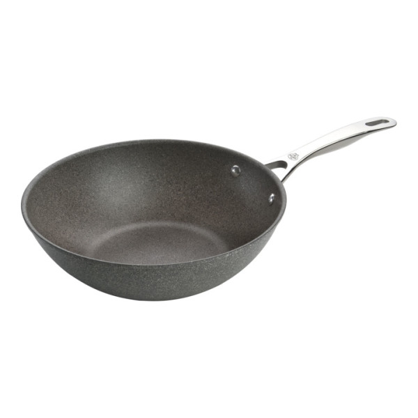 Wok SALINA in silberfarben aus Metall