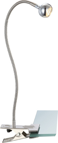 Klemmstrahler SERPENT in Nickel aus Metall