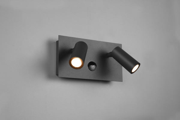 Wandleuchte TUNGA in anthrazit aus Aluminium