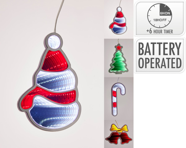 Dekohänger LED infinity in mehrfarbig aus Polypropylen