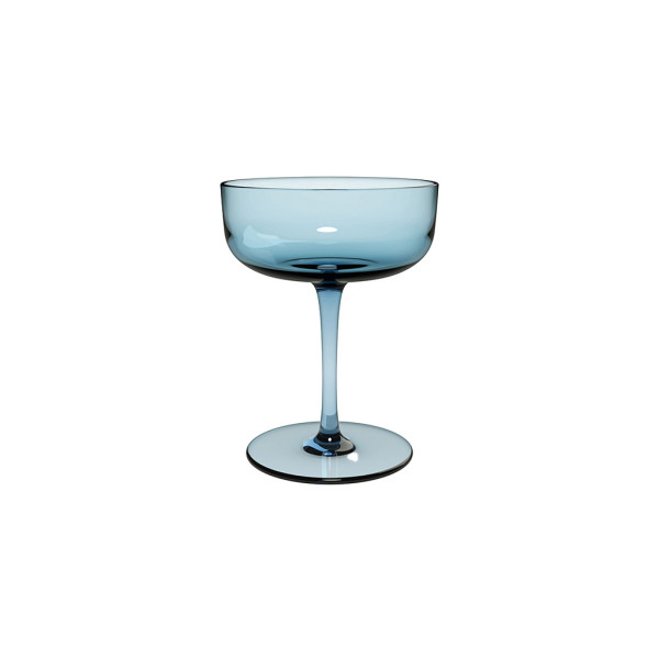 Sektgläser-Set Like in blau aus Glas