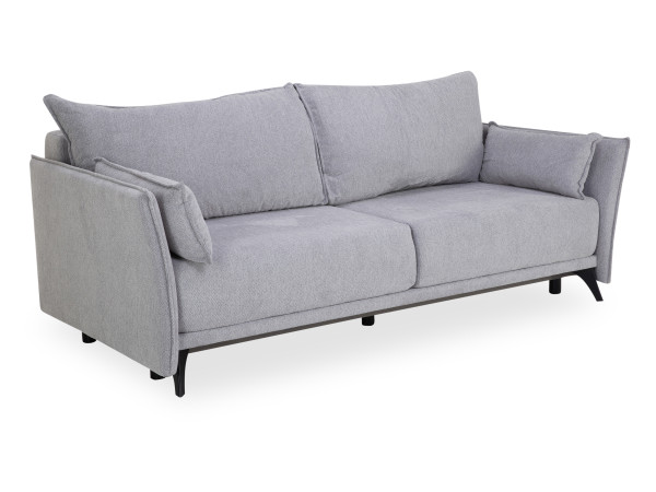 Schlafsofa SAMANTHA in Weiß aus Stoff