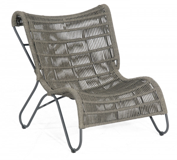 Loungesessel RITZ in grau aus Aluminium