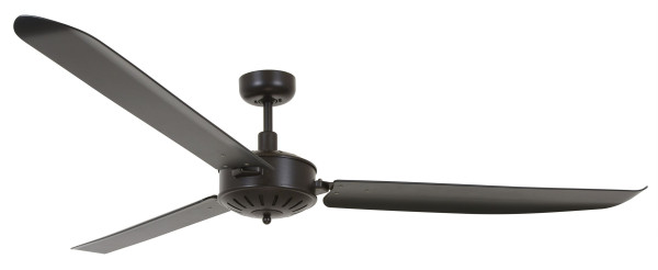 Deckenventilator CAROLINA in schwarz aus Materialmix